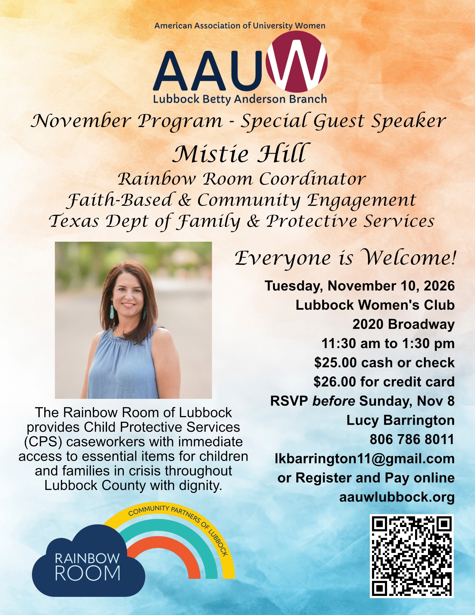 November Program Lunch with Mistie Hill
