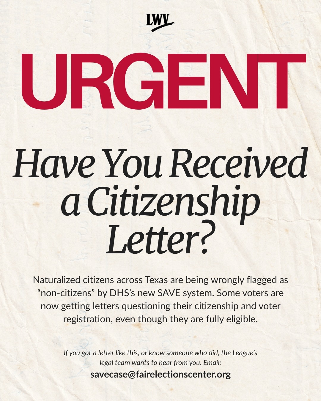 Have you received a citizenship letter?